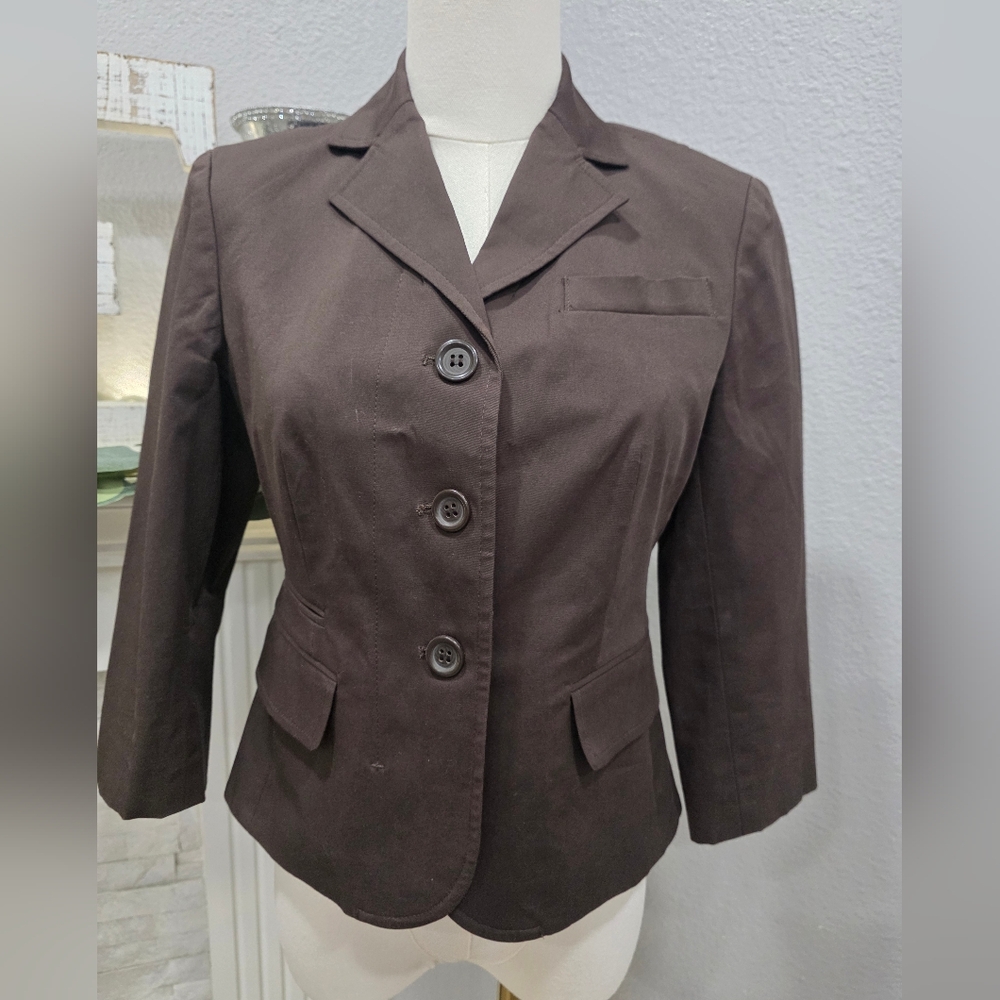 Ann Taylor LOFT Elegant Brown Women's Blazer